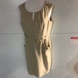 Trina Turk khaki color dress.